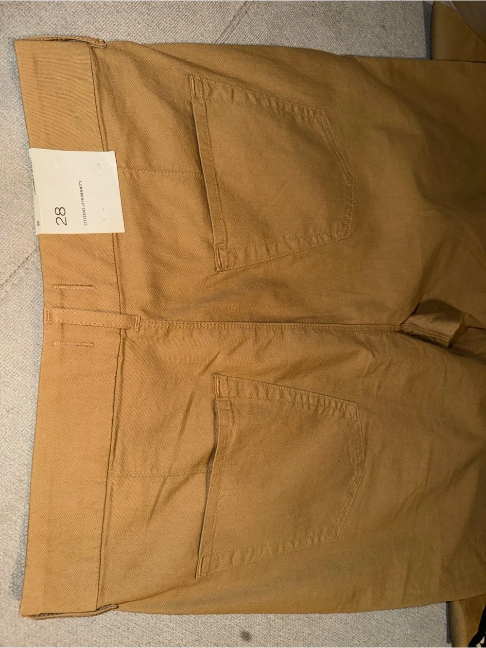 Wide-Leg High-Waist Pants in Tan, PANTALONES PLISADOS PETRA - Picture 11 of 12